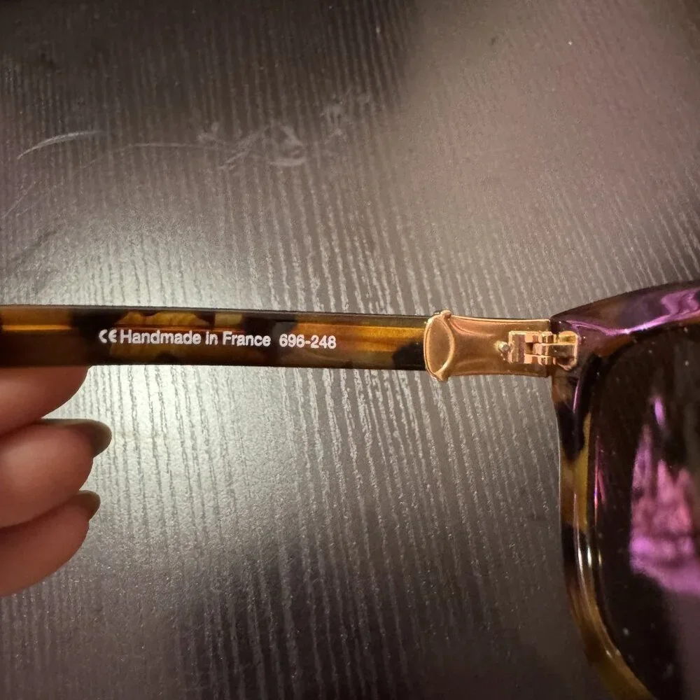 Vintage Robert Marc 696-248 Tortoiseshell Eyeglasses Non-Prescription Handmade - Picture 7 of 8